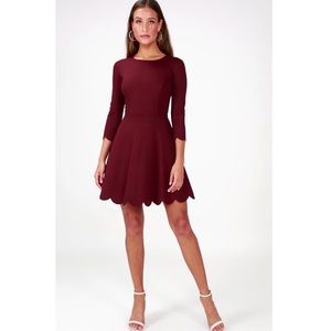 Best 25+ Deals for Maroon Skater Dress 